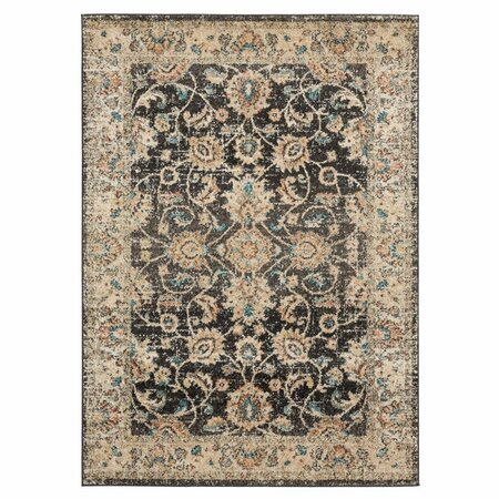 UNITED WEAVERS OF AMERICA 9 ft. 10 in. x 13 ft. 2 in. Marrakesh Bey Walnut Rectangle Rug 3801 30254 1013